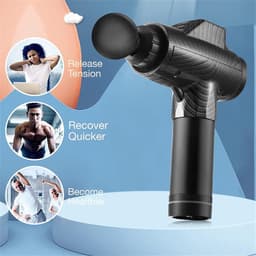Massage Gun - Spier Stimulator - Spierherstel - Geluidsarm - 22 x 16 x 6cm - Zwart — thumbnail 2