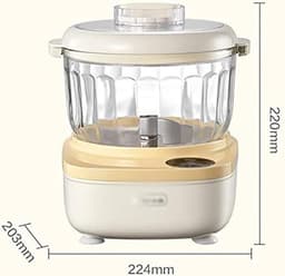 Deegmixer Keukenmachine - Bakmachine Kneedmachine - Brood Deeg Maken - Krachtige DC-motor - 2 Liter Inhoud - Geel — thumbnail 4
