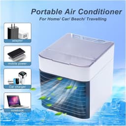 Draagbare Luchtkoeler - Mini Airconditioner - Persoonlijke Verkoeling - 3 Snelheden Luchtstroom - 375 ml Tank - Niet gespecificeerd — thumbnail 2