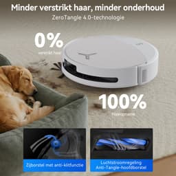 ECOVACS DEEBOT T90 OMNI – Robotstofzuiger – OZMO Roller dweil – 30.000 Pa –ZeroTangle 4.0 Anti-tangle –AIVI 3D obstakelvermijding–Zelfreinigend– Voor harde vloeren & tapijt–Wit–T80 Upgrade — thumbnail 4