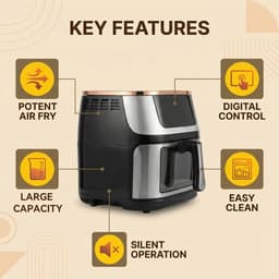 Airfryer XXL - Oven - Luchtfriteuse - Broodrooster - Digitaal Display - Touch Control - Verstelbare Temperatuur - 7 Kook Voorinstellingen — thumbnail 2