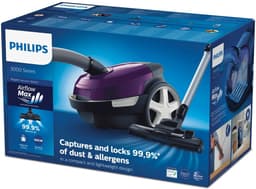 Philips Performer Compact 3000 Series XD3100/06 - Stofzuiger met Zak - Paars - + 2 Extra Mondstukken — thumbnail 9