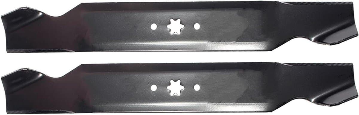 Grasmaaier messen - Reserveonderdelen - Gazononderhoud - 2 stuks - 53.8 cm - Zwart — afbeelding 1