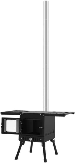 AYDN - Opvouwbare barbecue - Compacte BBQ en campingkachel - 22 × 22 × 32 cm - Camping barbecue - BBQ - Outdoor houtkachel - — thumbnail 1