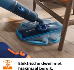 Philips OneUp Elektrische Dweil 3000 series XV3101/01 - Dweilsysteem - Vloerreiniger - Vuil water opzuigen - 1 stand - 50min dweilen - Geen emmer nodig — thumbnail 13