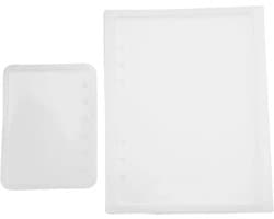 Set van 2 Siliconen Mallen voor A5 en A7 Notitieboekvormen - DIY Epoxy Resin Gieten, Creatieve Mold voor Notitieboek Covers en Kunstprojecten