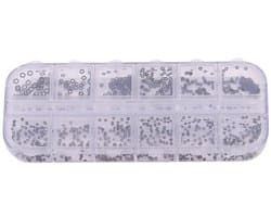 Assortiment van 12 Rubber O-Ringen voor Horloges - Waterdichte Gaskets voor Perfecte Afsluiting en Bescherming