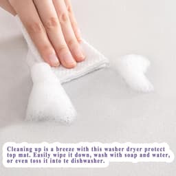 Wasmachine Droger Topbeschermer - Apparaathoes Mat - Huishoudelijk Gebruik - Snel Absorberend Sneldrogend - 60 x 60 cm - Kaki — thumbnail 5