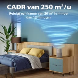 Philips PureProtect 900 Series - Luchtreiniger - CADR 250m3/u - Ruimtes tot 65m2 - 2 laags HEPA filtratie - Stille Reiniging - Compact - Beige - AC0921/14 — thumbnail 5