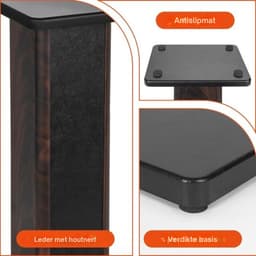 Thuys - Luidspreker Standaard - Speaker Vloerstandaard - Extra Stevig - Bruin — thumbnail 4
