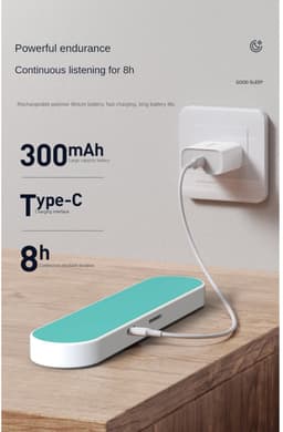 Kussen Bluetooth-luidspreker, slaapluidspreker met witte ruis, verbetert de slaapkwaliteit - Blauw — thumbnail 4
