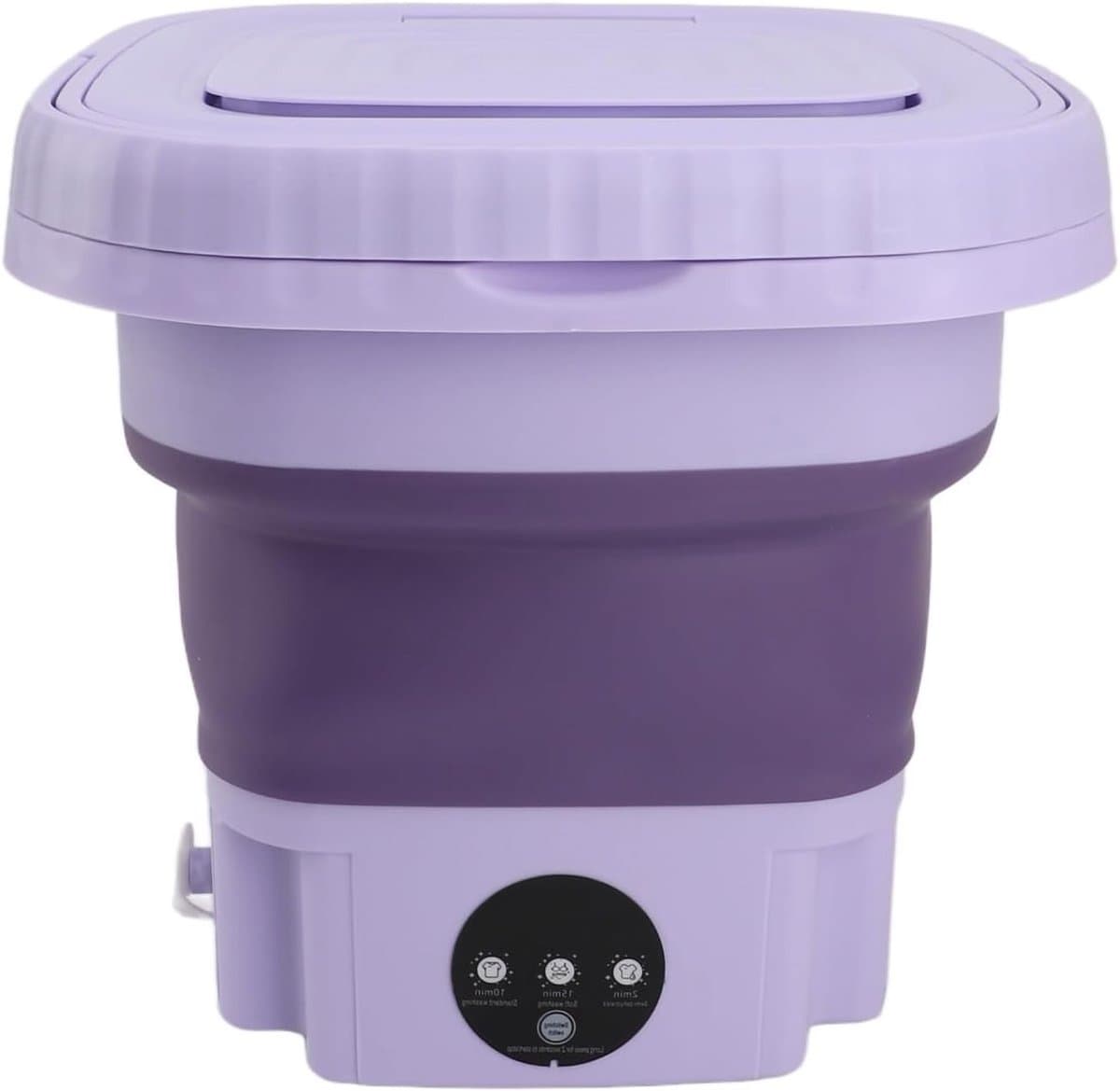 Draagbare Mini Wasmachine met 11L Capaciteit, Vouwbare Wasmachine voor Baby- en Kleine Kleding, Inclusief Droger Functie — afbeelding 1