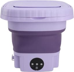 Draagbare Mini Wasmachine met 11L Capaciteit, Vouwbare Wasmachine voor Baby- en Kleine Kleding, Inclusief Droger Functie — thumbnail 1