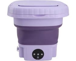 Draagbare Mini Wasmachine met 11L Capaciteit, Vouwbare Wasmachine voor Baby- en Kleine Kleding, Inclusief Droger Functie