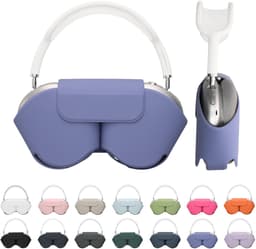 kwmobile cover voor over-ear koptelefoon - Compatibel met Apple AirPods Max / AirPods Max 2 - Van polyester - In lavendel — thumbnail 1