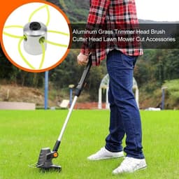 Universele Aluminium Trimmerkop met Snijdraad Set - Accessoires voor Grasmaaier — thumbnail 2