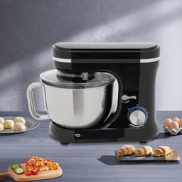 Keukenmachine - Mixer Kom - Bakken En Koken - Krachtige Koper Motor - 4.5 Liter Kom - Zwart — thumbnail 2