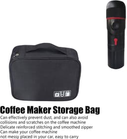 Dailygoods- Koffiemachine Tas Draagbaar - Opbergtas - Multifunctioneel - Zeildoek/Spons - 25 x 19 x 10 cm - Lichtgewicht 192 gram — thumbnail 3