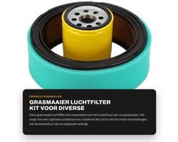 Dailygoods- Luchtfilter Revisieset - Geschikt voor KOHLER CV18S/CV23S/CV20S/CH22/CH23 - Inclusief Brandstoffilter/Bougie/Oliefilter - Stabiele Prestaties - Materiaal: IJzer/Rubber - Grasmaaieronderdelen