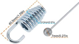 Dailygoods- Bowdenkabel 250 cm - Aandrijfkabel - Gaskabel - Motorrem - Wielaandrijving - Duurzaam metaal — thumbnail 2
