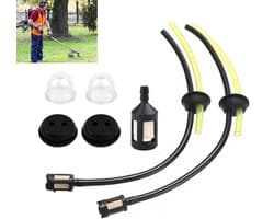 Dailygoods- Filterset 7 Stuks - Brandstoffilter - Reserveonderdelen - Duurzaam Rubber - Eenvoudige Vervanging - Geschikt voor Grasmaaiers