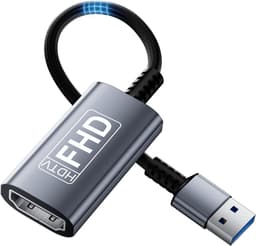 USB naar HDMI Adapter - Monitor Converter - Extra Scherm Aansluiten - Hoge Snelheid Data - 15 cm Pakket - Zwart — thumbnail 1