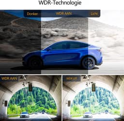 Auto Dashcam - Rit Camera - Veilig Documenteren - Drie Kanalen Opname - 1080p FHD - Zwart — thumbnail 2