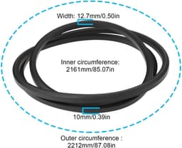 Dailygoods - Grasmaaier Dubbelzijdige Riem SB35065700/0 - Compatibel met Sabo 92-13H — thumbnail 5