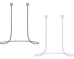 2 headphone loops - anti-loss earphone strap - zachte en duurzame siliconen band - afneembare hoofdtelefoonwrap - valbestendige hoofdtelefoon schouderband