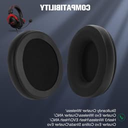 Comfortabele Foam Pads voor HyperX Cloud II Gaming Headset - Gel Kussens, Geluiddemping, Verhoogd Comfort — thumbnail 5