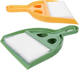 Stoffer en Bezem Set - Mini Bezem Tafel Bezem - Bureau Schoonmaken - Compact en Lichtgewicht — thumbnail 1