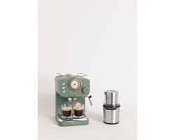 CREATE - Pack THERA RETRO Express-koffiezetapparaat + MILL PRO koffie- en kruidenmolen - Salie