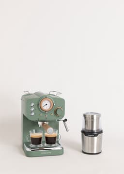 CREATE - Pack THERA RETRO Express-koffiezetapparaat + MILL PRO koffie- en kruidenmolen - Salie — thumbnail 1