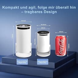 Mini-beamer met 8K-ondersteuning, WiFi 6 en Android 14.0 — thumbnail 4