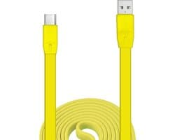 Oplaadkabel voor Logitech UE Boom, Megaboom, Miniboom en Boom2 - Plat USB Voedingskabel in Geel voor Draadloze Speakers — afbeelding 1