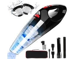 Draadloze Handstofzuiger 8500Pa – 120W Oplaadbaar – Auto & Huis Stofzuiger – Met LED-Licht & 2 HEPA-Filters