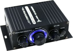 Digitale Versterker - Mini Stereo Audio - Muziek Afspelen - 2 Kanaals Uitvoer - 20W + 20W - Zwart — thumbnail 1