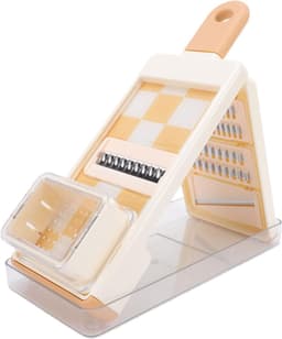 Groentehakker - Keukenmachine - Maaltijdbereiding - 4-in-1 Systeem - 31x13x6.8 cm - Grijs — thumbnail 2