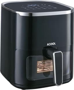 Hete Lucht Friteuse - Airfryer - Gezond Koken - Met Venster - 5 Liter - Zwart — thumbnail 1