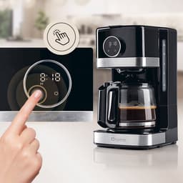 Barista Koffiemachine met Touchdisplay | Filterkoffiezetapparaat 900W met Glazen Kan – 1,5 liter Koffiekan | Filtermachine voor Gemalen Koffie – tot 12 Koppen Koffie — thumbnail 3