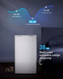 Novari - Mini koelkast - Koelkast - Ultra-stille werking 38 dB - 7-traps temperatuurregeling - Krachtige en efficiënte koeling — thumbnail 3