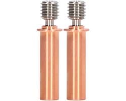 Golden crown - 3D Printer Onderdelen - Nozzle en Heat Break Tube - Hoogwaardige Kwaliteit - M6 Formaat - Vervangingsset voor Extruder -...