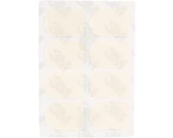 Saxofon Mondstuk Patch van Rubber met Sterke Lijm voor Soprano, Alto en Tenor Saxofoon en Klarinet (Wit 0.3mm Klein Ovaal)