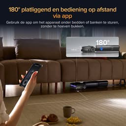 Roborock F25 Ultra-Vloerreiniger-Nat Droog Stofzuiger-draadloos-Elektrische dweil-22000 Pa-stoomreiniger 180 °C-warm water 86 °C-drogen in 5 minuten bij 90 °C-plat 180 graden-wielen ondersteund door AI-besturing via app — thumbnail 2