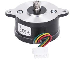 Stappenmotor Extruder - Motoronderdeel 3D - 3D Printer Beweging - Roestvrij Staal Constructie - 36 Mm Diameter - Zilver