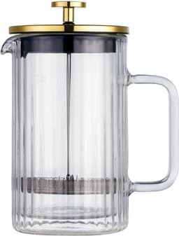 Klausberg Piston Koffie-/Thee Zetter - Glas - 0.6L - Theepress | theemaker| theezetter| French press voor koffie en thee — thumbnail 3