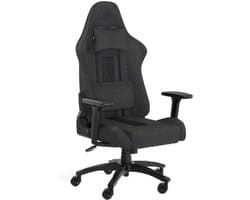 Corsair TC100 - Relaxed Gaming Stoel - Stoffen - Zwart/Grijs