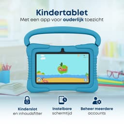 KYCE® Kindertablet - Vanaf 3 jaar - Android 12 - 7 Inch - Ouderlijk Toezicht - 32GB - Blauw — thumbnail 4