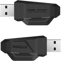 Phreeze GHW3 Gaming Headset met Microfoon - Bluetooth + 2.4Ghz USB C + USB A Dongle - Draadloos - RGB - 7.1 3D Surround Sound - Ultra Low Latency - Geschikt voor PS5, PS4, Nintendo Switch, PC Game Headsets PS5 — thumbnail 3