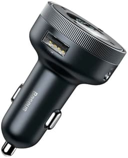 Baseus - FM-transmitter - MP3-speler - LED - 2x USB - Bluetooth - Zwart — thumbnail 3